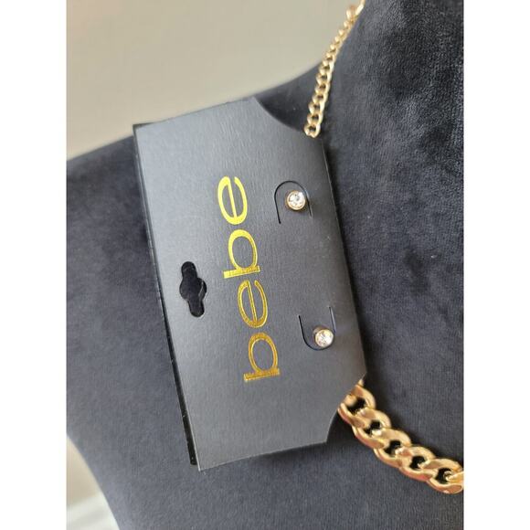 bebe Gold Chain Necklace Lion Pendant with Lobster Clasp Statement Jewelry - Picture 8 of 8
